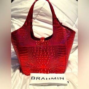 Brahmin CARLA Red Dragon MELBOURNE Leather NWT